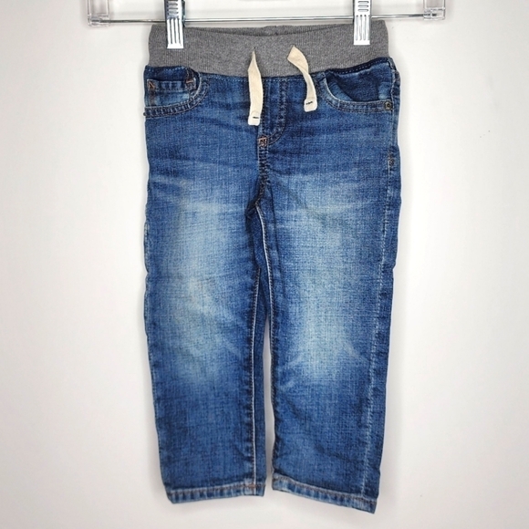 Gap Pull On Jeans Slim Medium Wash Toddler 2 Years - Picture 1 of 6